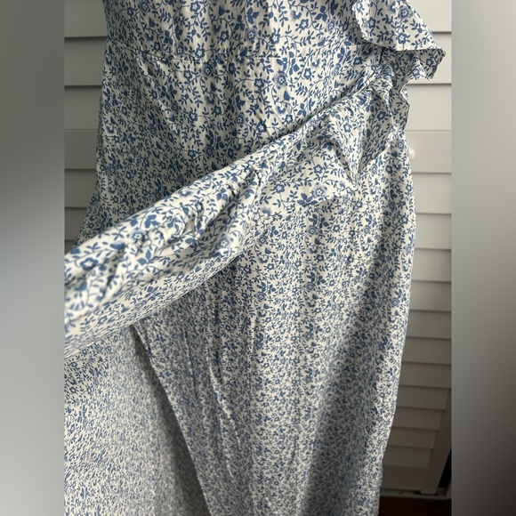 Madewell | Ruffled Wrap Maxi Dress in Americana Floral - Picture 7 of 14